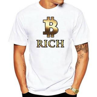 เสื้อแขนสั้น เสื้อยืดผ้าฝ้ายพรีเมี่ยม เสื้อยืด ผ้าฝ้ายแท้ พิมพ์ลาย Bitcoin Cryptocurrency แฟชั่นฤดูร้อน สไตล์เรโทร สําหร