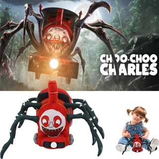 ตุ๊กตาฟิกเกอร์การ์ตูนอนิเมะ Choo-Choo Charles Spider Train Plushie Birthday ขนาด 23 ซม. ของเล่นสําหรับเด็ก