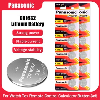 5-10PCS 3V 100% Original Panasonic LM1632 DL1632 KL1632 ECR1632แบตเตอรี่ลิเธียมปุ่มสำหรับนาฬิกากล้องนาฬิกาของเล่น