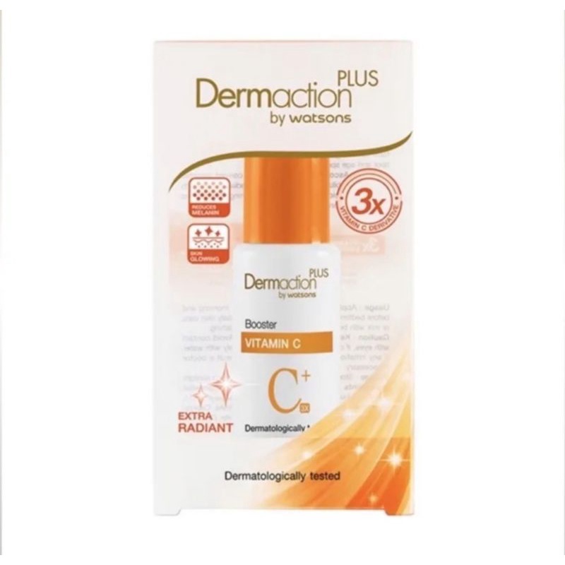 แท้พร้อมส่ง-วิตามินซีdermaction-plus-by-watsons-booster-vitamin-c-10-ml-exp-09-2025