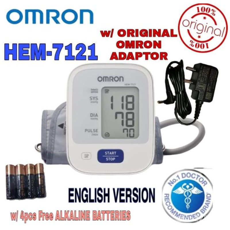 Authentic Fully Automatic Digital Omron Blood Pressure Monitor HEM 7121