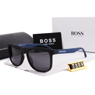 แว่นตากันแดด เลนส์โพลาไรซ์ BOSS ทรงสี่เหลี่ยม สไตล์อิตาลี เรโทร คลาสสิก สําหรับผู้ชาย UV400