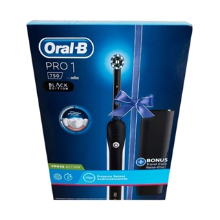 Oral-B PRO 1 750 Black Edition Rechargeable Electric Toothbrush (2 pin EU plug)