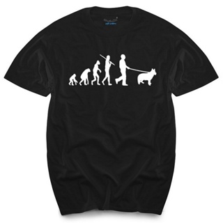 เสื้อยืดคอกลม เสื้อยืดครอปเสื้อยืด ผ้าฝ้าย พิมพ์ลาย Free Evolution Doberman Pinscher แฟชั่นฤดูร้อน สําหรับผู้ชายS-5XL