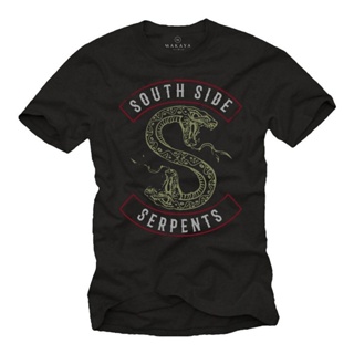 เสื้อยืดคอกลม เสื้อยืดครอปเสื้อยืด พิมพ์ลาย Southside Serpents Riverdale แฟชั่นคลาสสิก สําหรับผู้ชายS-5XL