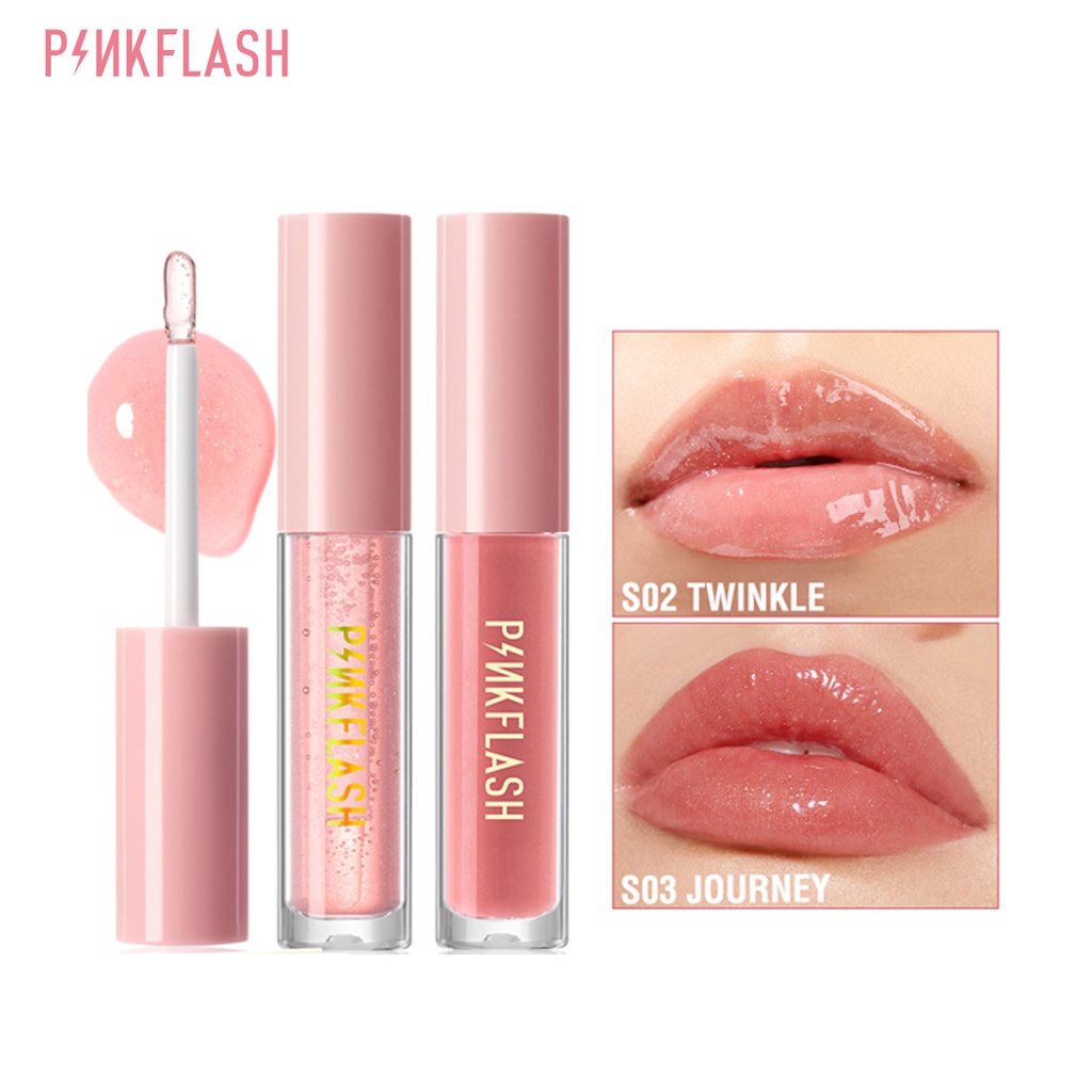 ภาพหน้าปกสินค้าPINKFLASH ลิปกลอส แบบมีชิมเมอร์ ให้ความชุ่มชื้น จากร้าน pinkflash.th บน Shopee