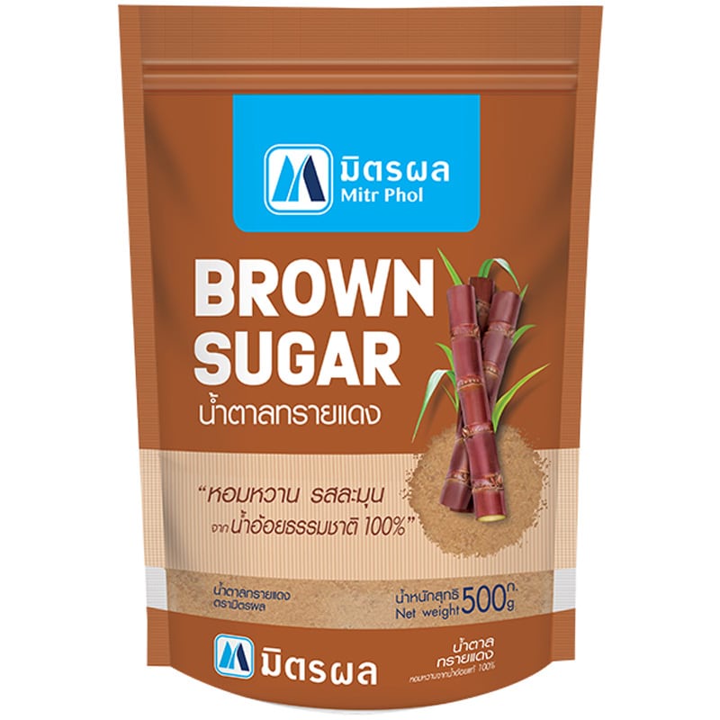 ภาพหน้าปกสินค้าMitrphol Brown Sugar มิตรผลน้ำตาลทรายแดง 500 กรัม