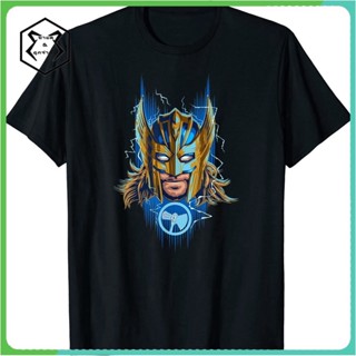 เสื้อเชิ้ตแขนสั้น เสื้อยืดไม่ต้องรีด เสื้อยืด ลาย Marvel Thor Love and Thunder สีทอง สําหรับผู้ใหญ่