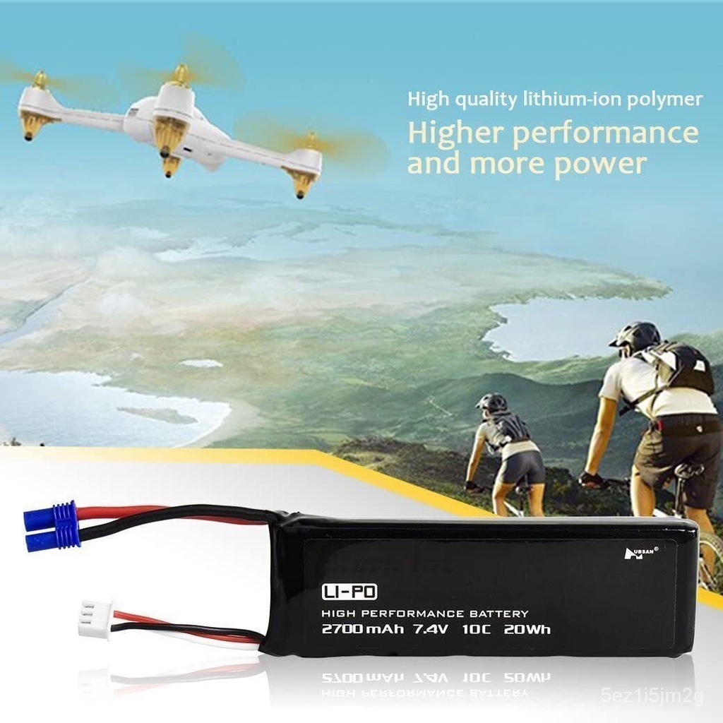 original-hubsan-แบตเตอรี่-h501s-7-4v-2700mah-10c-li-po-แบตเตอรี่สำหรับ-hubsan-h501s-h501c-rc-quadcopter-drone-แบตเตอรี่อ