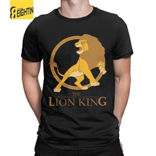 เสื้อแขนสั้น เสื้อแฟชั่นผญ2022 อื่นๆ Disney Men Tee The Lion King Mufasa เสื้อยืดผู้หญิงแขนสั้นพิมพ์สัตว์ยอดนิยมอะนิเม