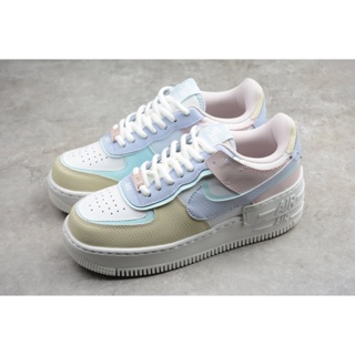 Nike AIR FORCE 1 SHADOW Candy รองเท้าลำลอง รองเท้ากีฬา สีน้ำเงิน