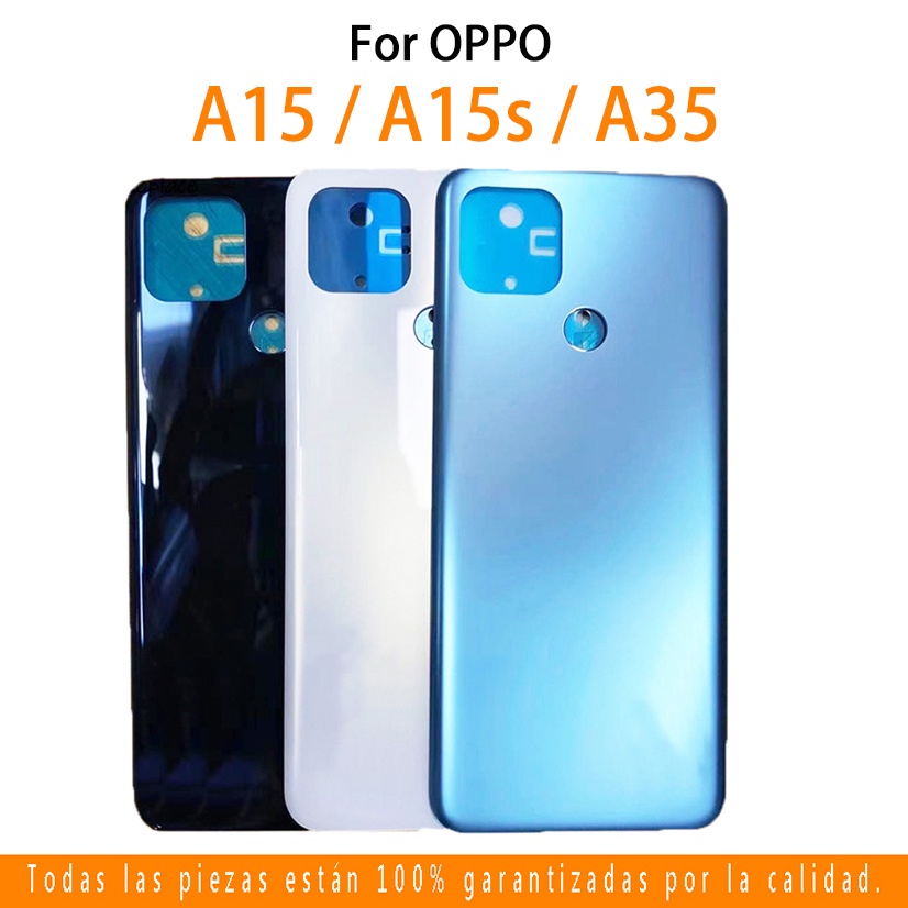 ใหม่สําหรับ OPPO A15 A15s A35 CPH2179 CPH2185 ฝาหลังแบตเตอรี่ + กรอบ ...