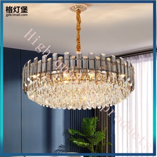 ARML โคมไฟระย้าคริสตัล Light Luxury Chandelier Post-Modern Crystal Lamp in the Living Room Simple Atmosphere Fashion Res