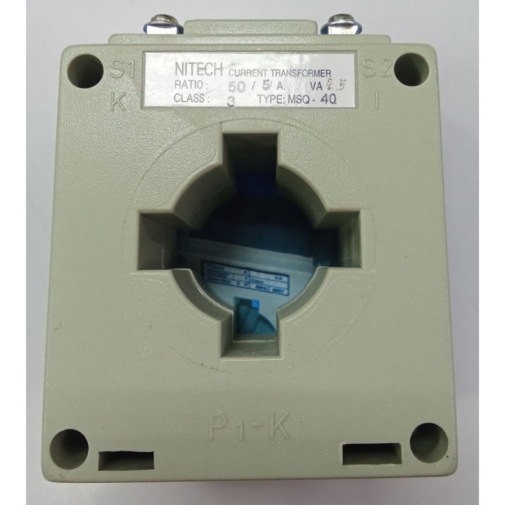 หม้อแปลงไฟฟ้า (CT) Nitech MSQ-40 50/5A VA 25 Class 3 | Shopee Thailand