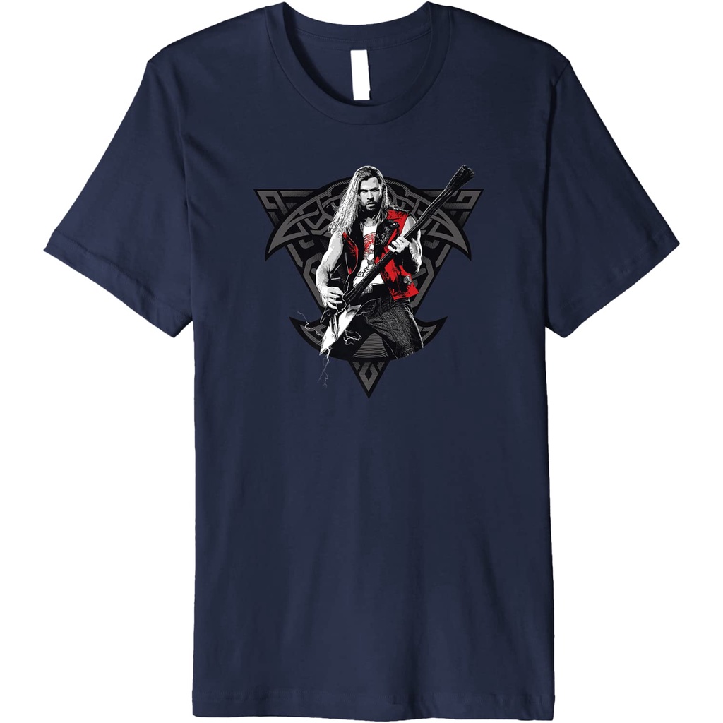 MARVEL Thor: เสื้อยืดพรีเมี่ยม love and Thunder Thor Viking Rocker ...