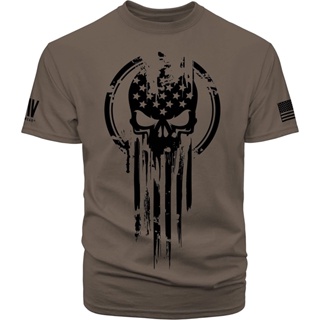 ON สวมเสื้อยืดผู้ชายแขนสั้น American Warrior