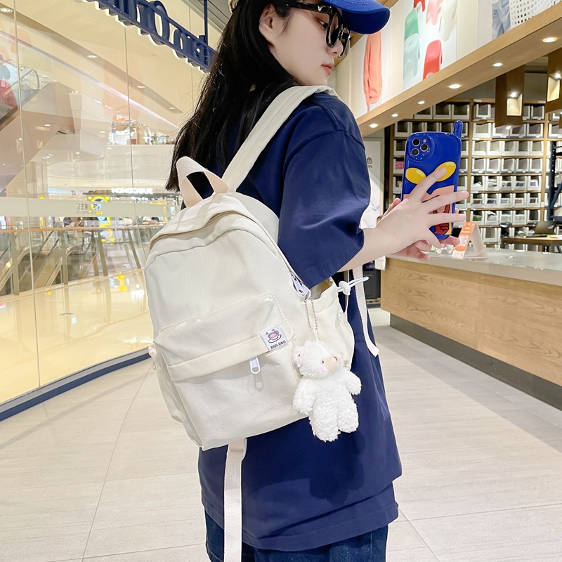 กระเป๋าเป้สะพายหลัง-กระเป๋านักเรียน-ผ้าแคนวาส-ขนาดเล็ก-สีแคนดี้-สไตล์เกาหลี-ญี่ปุ่น-สําหรับเด็กผู้หญิง-ly0411