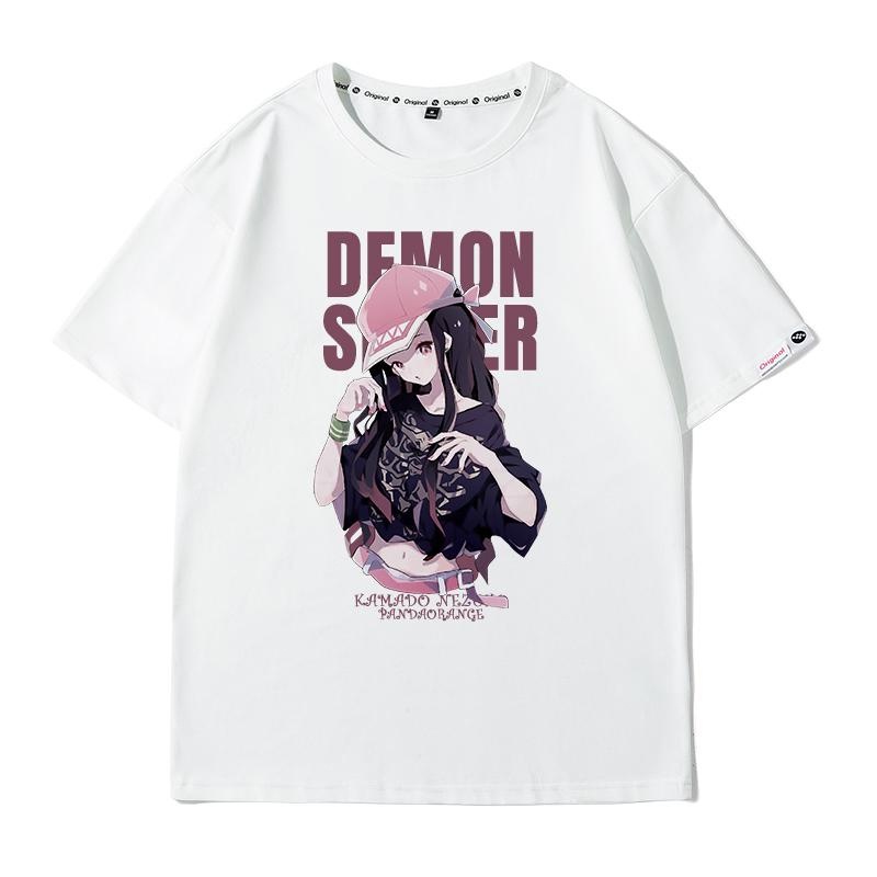 demon-slayer-เสื้อยืดการ์ตูนอะนิเมะเสื้อผ้าประตูเตา-nezuko-ญี่ปุ่นแขนคู่แขนสั้นเสื้อยืด