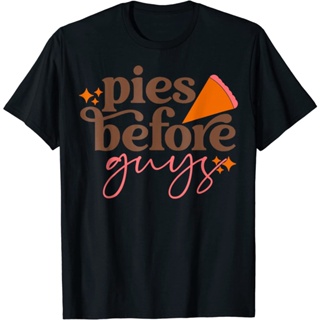 Pies Before guys Fall เสื้อยืดเด็กวัยหัดเดินตลกพายฟักทองขอบคุณพระเจ้า