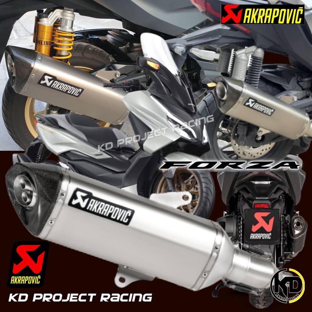 [กรอก 20DDCCB77 ลดเพิ่ม 1000] ท่อ Akrapovic titanium slip on แท้ 100% ...