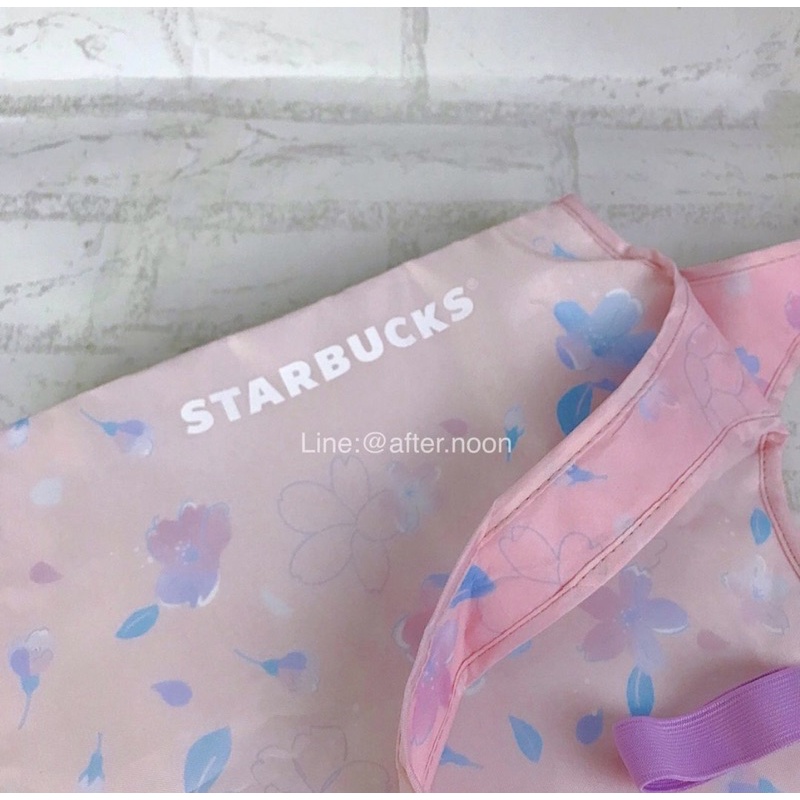 พร้อมส่ง-กระเป๋าผ้า-เก็บความเย็นได้-sakura-2023-collection-starbucks-แท้