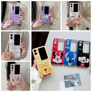 เคสมือถือ แบบนิ่ม ลายการ์ตูนหมีพูห์ พับได้ กันกระแทก สําหรับ OPPO Find N2 Flip 5G