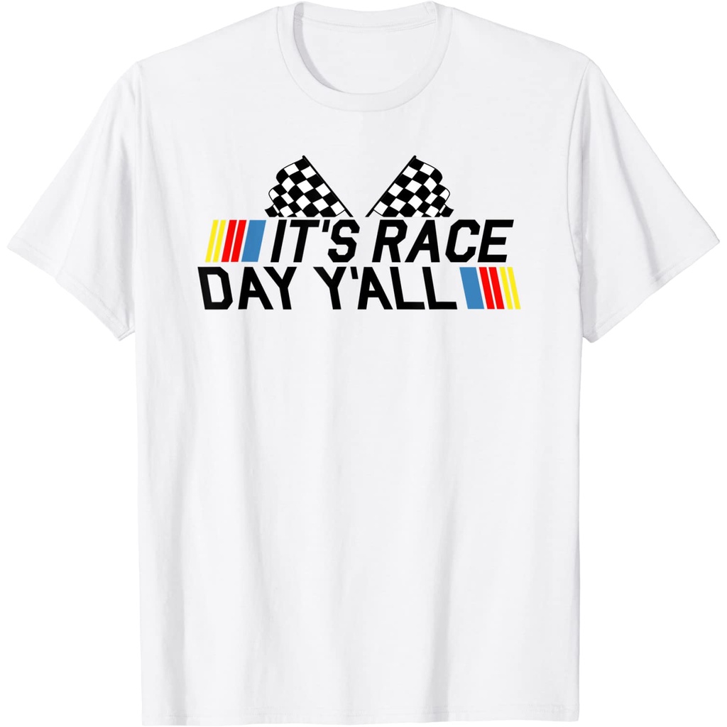 its-race-day-yall-funny-racing-drag-car-truck-track-เสื้อยืดผู้หญิง