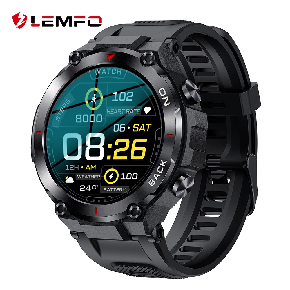 lemfo-lem-k37-นาฬิกาข้อมือสมาร์ทวอทช์-gps-กันน้ํา-ip68-480mah-สําหรับผู้ชาย