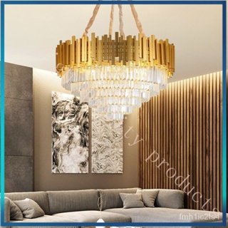 5UDD KS ใหม่แสงหรูหราสไตล์ห้องนั่งเล่นคริสตัลโคมไฟที่ทันสมัยเรียบง่ายสร้างสรรค์โคม Light luxury crystal chandelier