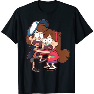 Disney Gravity Falls dipper และ mabel Pines เสื้อยืด