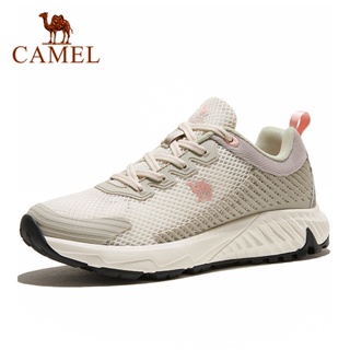 Camel รองเท้าผ้าใบ ผ้าตาข่าย ระบายอากาศ น้ําหนักเบา กันลื่น สําหรับผู้หญิง เดินป่า