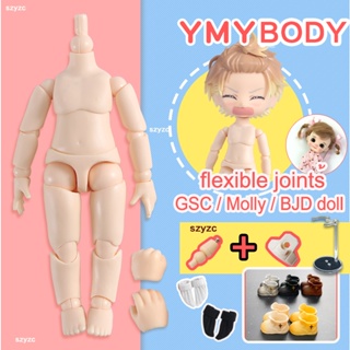 เช็ครีวิวสินค้าYmy ตุ๊กตา gsc OB11 BJD Nendoroid สเกล 1/12 BJD obitsu11 เมือกดิน Multi-joint body doll ของเล่น