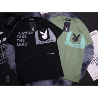 พร้อมส่ง 🎶 เสื้อยืดเพย์บอย playboy งานสกรีน กระเป๋าใช้งานได้จริง ผ้าคอตตอล