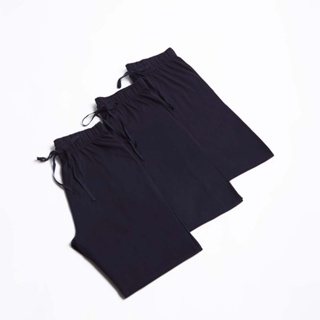 สินค้า KOO\'S กางเกงขาสั้นสามส่วน เอวยางยืดเชือกผูก มีกระเป๋า  -  100% คอตตอน