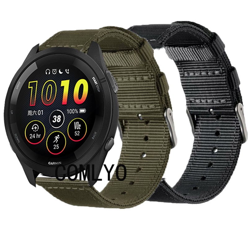 สายนาฬิกาข้อมือไนล่อน-แบบนิ่ม-สําหรับ-garmin-forerunner-265-255