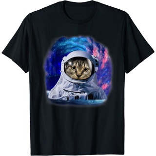 COSMIC Cat Space astrocat ในเสื้อยืดกราฟิกกาแล็กซี่