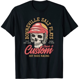 Hot Rod costum Garage Skeleton Old School Racing Skull T-Shirt