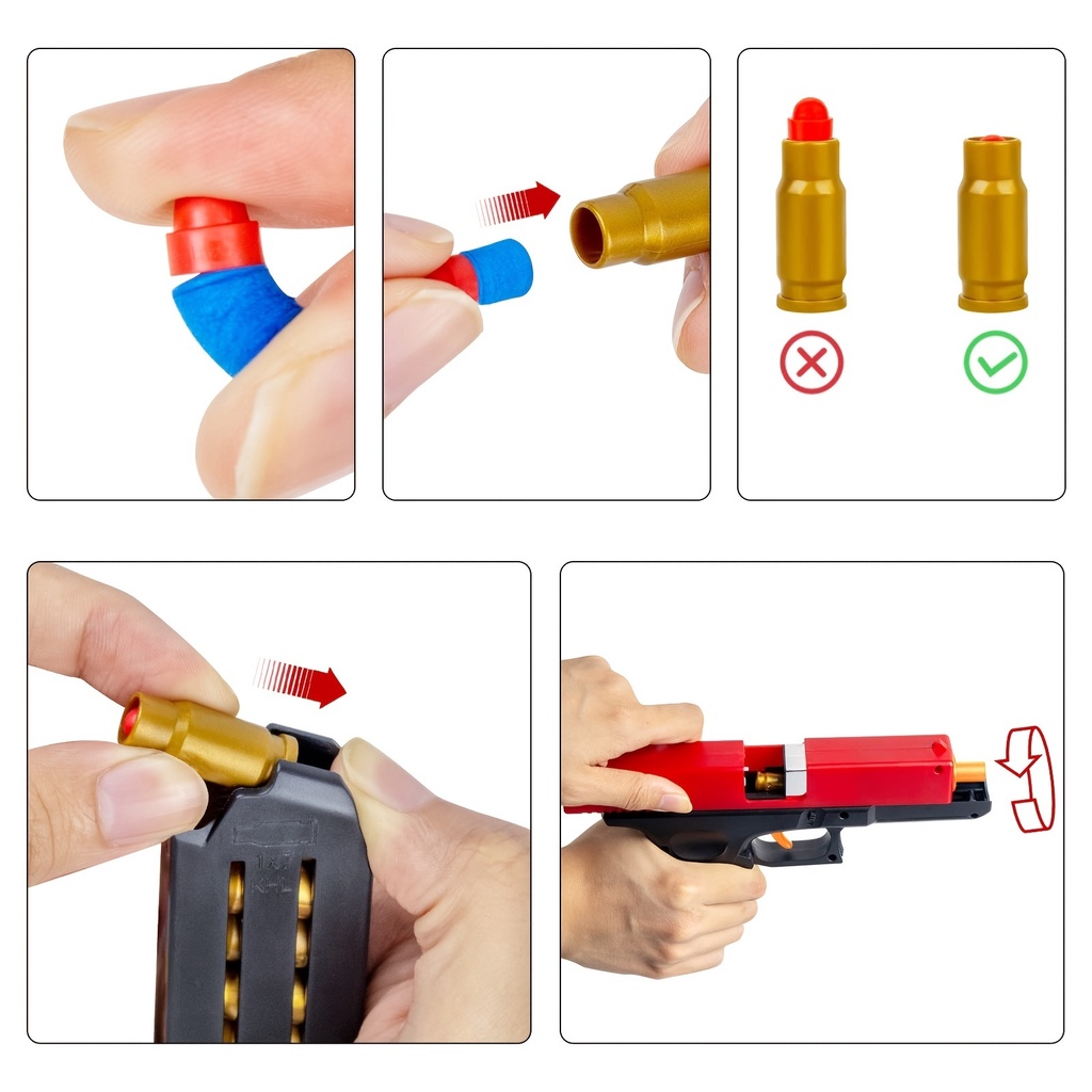 toy-gun-with-cartridge-case-and-pull-back-action-toy-foam-shock-wave-childrens-educational-toy-model