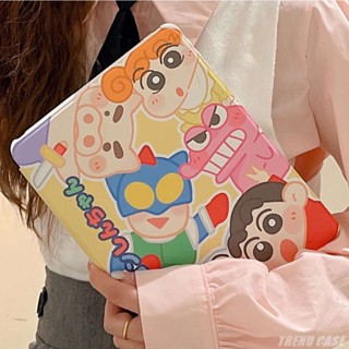 การ์ตูนล้อเลียน 360° เคสหมุนได้ พร้อมช่องใส่ดินสอ สําหรับ iPad Air 5 4 10.9 Pro 11 12.9 Mini 6 8.3in 2019 10.2 7 8 9th 2022 รุ่น 10th