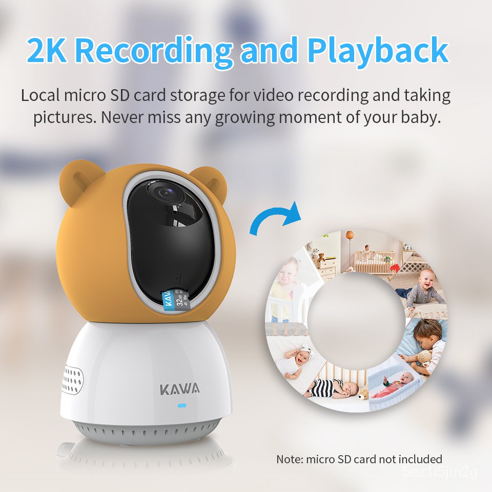 kawa-2k-baby-monitor-พร้อมกล้องวิดีโอเสียงพี่เลี้ยงกล้องไร้สายพร้อมแบตเตอรี่4000mah-5นิ้วหน้าจอ-tf-card-night-vision-360