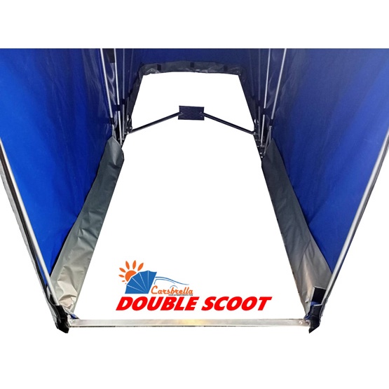 เต็นท์จอดรถพับเก็บได้-carsbrella-รุ่น-double-scoot-สำหรับจอดรถมอเตอร์ไซค์-ผ้า-uv-หนา-0-5-mm