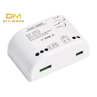 Diymore Tuya โมดูลสวิตช์รีโมตคอนโทรลไร้สาย WiFi 1/2/4CH DC 7-32V 5V 12V 24V 220V RF ตัวรับสัญญาณ 10A รีเลย์ WiFi เข้ากันได้กับ Alexa