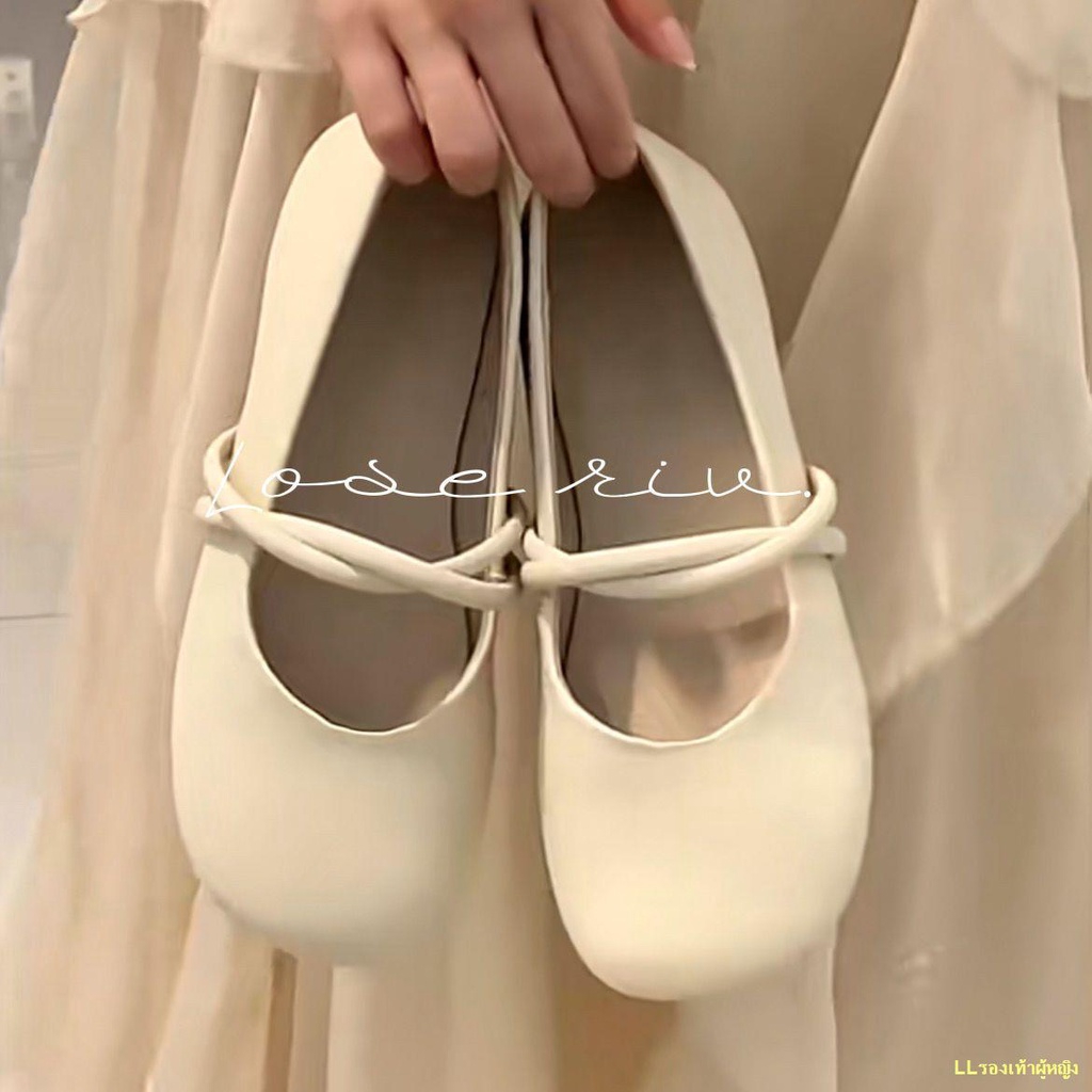 พร้อมส่ง-รองเท้า-mary-jane-flat-round-toe-peas-สำหรับผู้หญิง