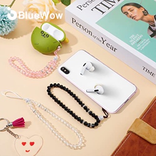 【Fashion】BlueWow 2023 ใหม่ สายคล้องโทรศัพท์มือถือ ประดับลูกปัดคริสตัล สําหรับผู้หญิง