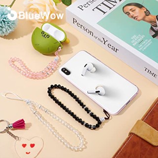 【Fashion】BlueWow 2023 ใหม่ สายคล้องโทรศัพท์มือถือ ประดับลูกปัดคริสตัล สําหรับผู้หญิง