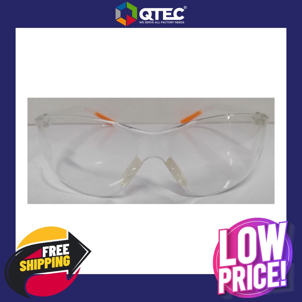 (ส่งฟรี) แว่นตานิรภัย Safety Glasses / KING KY211F / Clear Lens Indoor