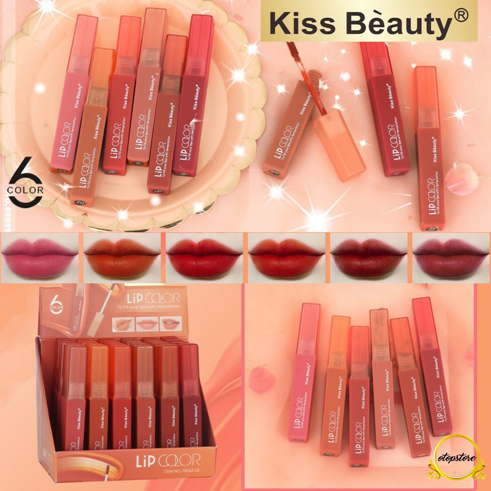 ภาพสินค้าลิปจุ่ม Kiss Beauty To Fill You ลิปเนื้อแมท จากร้าน jinou168.th บน Shopee ภาพที่ 1