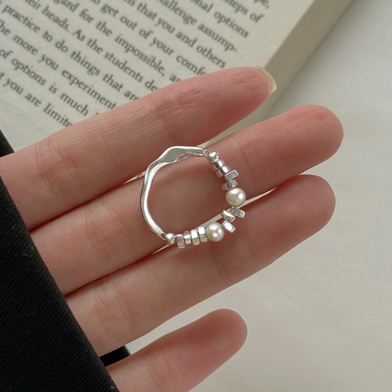 แหวนลูกปัด-แหวนผู้หญิงผิดปกติ-แหวนเกาหลีหรูหรา-แฟชั่นระดับไฮเอนด์บุคลิกภาพแหวนฮิปฮอปเย็น