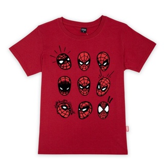 เสื้อเชิ้ตแขนสั้น ไม่ต้องรีด Marvel Women Spider-Man family -T Shirt เสื้อผู้หญิงสไปรเดอร์แมนครอบครัว สินค้าลิขสิทธ์แท