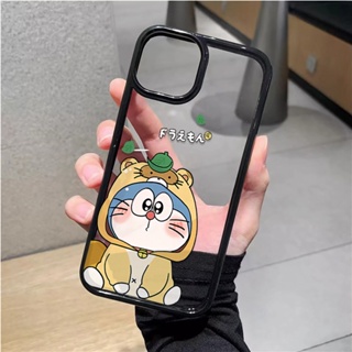 เคสโทรศัพท์มือถืออะคริลิคใส แบบแข็ง ลายการ์ตูนโดราเอมอน สําหรับ iphone 14promax 11 13 12 7Plus 8 X XS Max